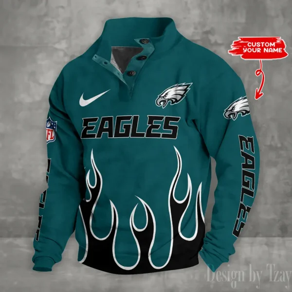 Philadelphia Eagles Double Stand Collar Sport Hoodies S9DBSCH1368