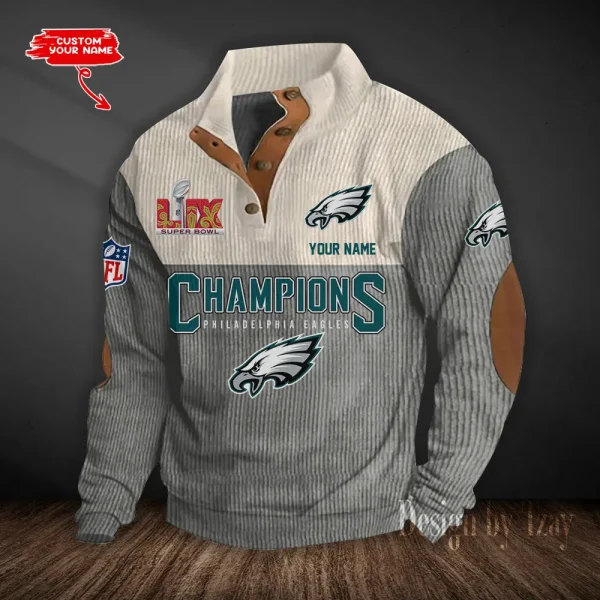 Philadelphia Eagles Double Stand Collar Sport Hoodies S9DBSCH1369