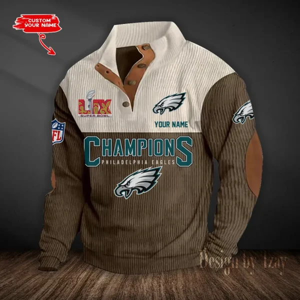 Philadelphia Eagles Double Stand Collar Sport Hoodies S9DBSCH1369 - Image 4