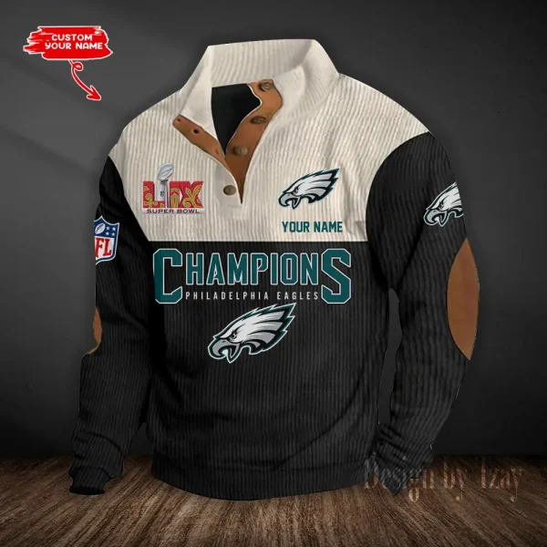 Philadelphia Eagles Double Stand Collar Sport Hoodies S9DBSCH1369 - Image 5