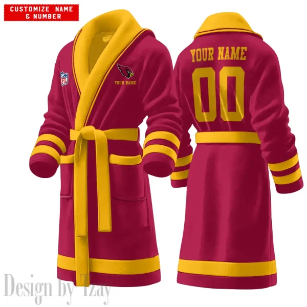 Arizona Cardinals Luxurious Comfort Meets Sporty Style Bathrobe SPTBATHROBE036