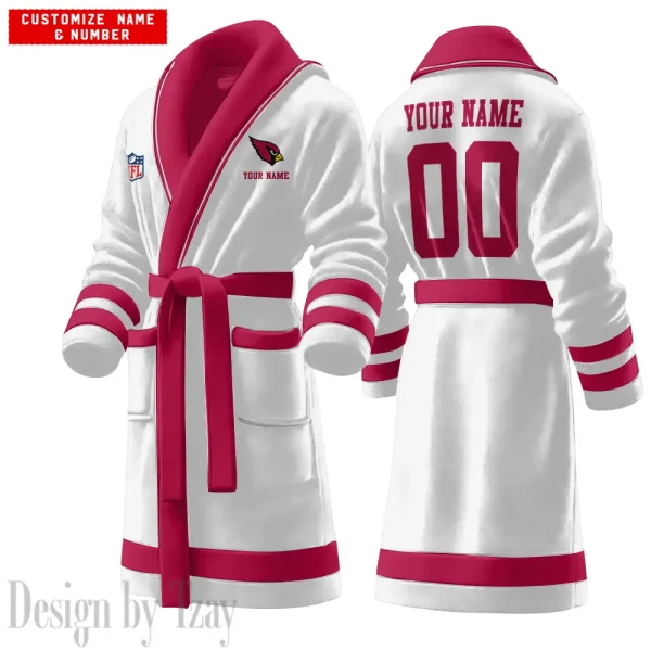 Arizona Cardinals Luxurious Comfort Meets Sporty Style Bathrobe SPTBATHROBE037