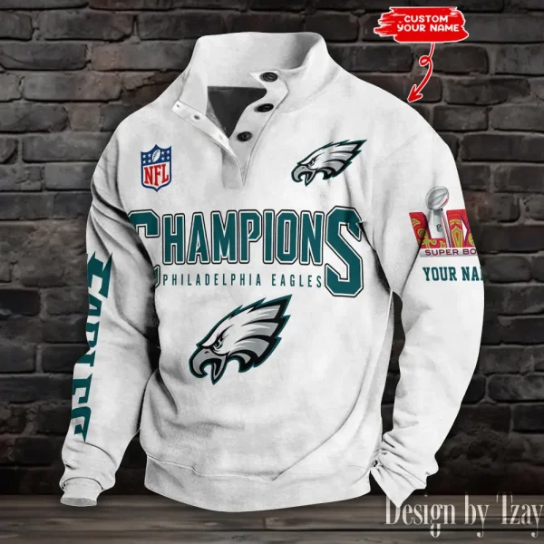 Philadelphia Eagles Double Stand Collar Sport Hoodies S9DBSCH1370