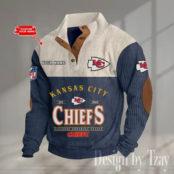 SPECIAL LIMITED EDITION IN 2025 -  Kansas City Chiefs Double Stand Collar Sport Hoodies S9DBSCH1374