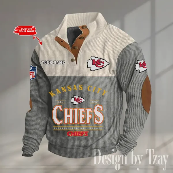 SPECIAL LIMITED EDITION IN 2025 -  Kansas City Chiefs Double Stand Collar Sport Hoodies S9DBSCH1374 - Image 4