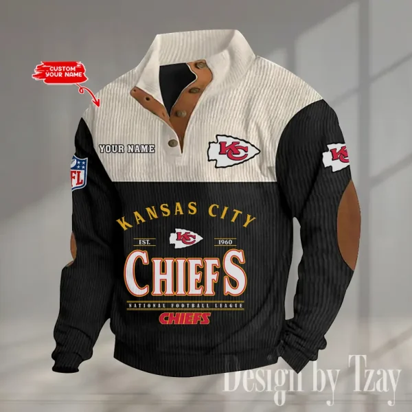 SPECIAL LIMITED EDITION IN 2025 -  Kansas City Chiefs Double Stand Collar Sport Hoodies S9DBSCH1374 - Image 5