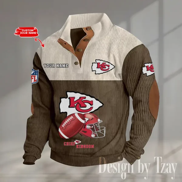 SPECIAL LIMITED EDITION IN 2025 -  Kansas City Chiefs Double Stand Collar Sport Hoodies S9DBSCH1375 - Image 2