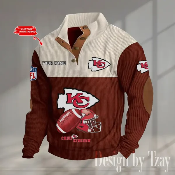 SPECIAL LIMITED EDITION IN 2025 -  Kansas City Chiefs Double Stand Collar Sport Hoodies S9DBSCH1375 - Image 3