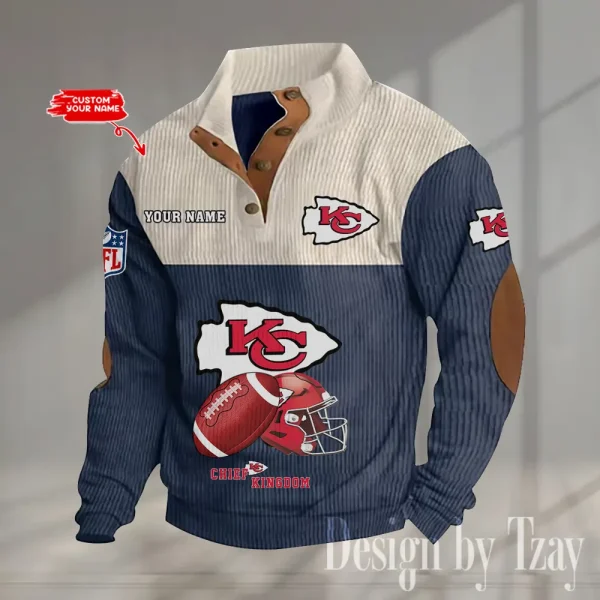 SPECIAL LIMITED EDITION IN 2025 -  Kansas City Chiefs Double Stand Collar Sport Hoodies S9DBSCH1375 - Image 4