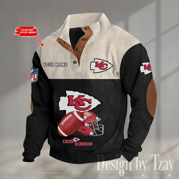 SPECIAL LIMITED EDITION IN 2025 -  Kansas City Chiefs Double Stand Collar Sport Hoodies S9DBSCH1375 - Image 5