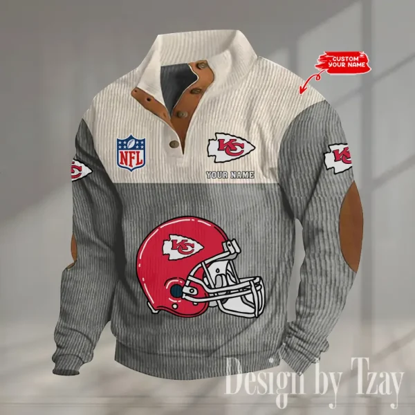 SPECIAL LIMITED EDITION IN 2025 -  Kansas City Chiefs Double Stand Collar Sport Hoodies S9DBSCH1376 - Image 2