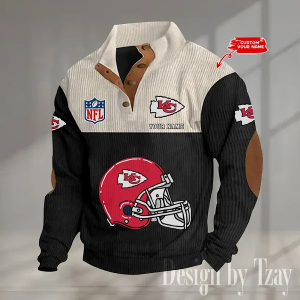 SPECIAL LIMITED EDITION IN 2025 -  Kansas City Chiefs Double Stand Collar Sport Hoodies S9DBSCH1376 - Image 3