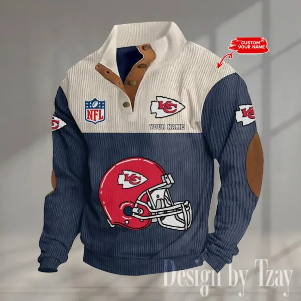 SPECIAL LIMITED EDITION IN 2025 -  Kansas City Chiefs Double Stand Collar Sport Hoodies S9DBSCH1376 - Image 4