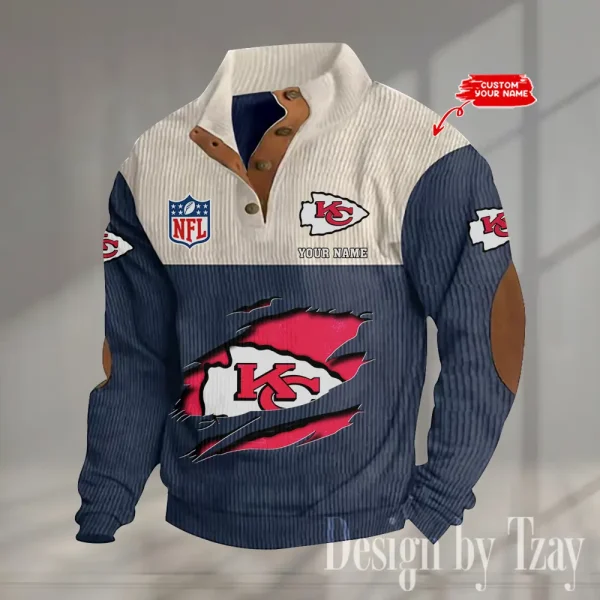 SPECIAL LIMITED EDITION IN 2025 -  Kansas City Chiefs Double Stand Collar Sport Hoodies S9DBSCH1377