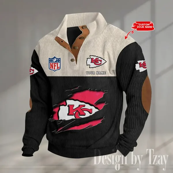 SPECIAL LIMITED EDITION IN 2025 -  Kansas City Chiefs Double Stand Collar Sport Hoodies S9DBSCH1377 - Image 5