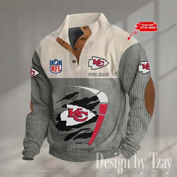 SPECIAL LIMITED EDITION IN 2025 -  Kansas City Chiefs Double Stand Collar Sport Hoodies S9DBSCH1378