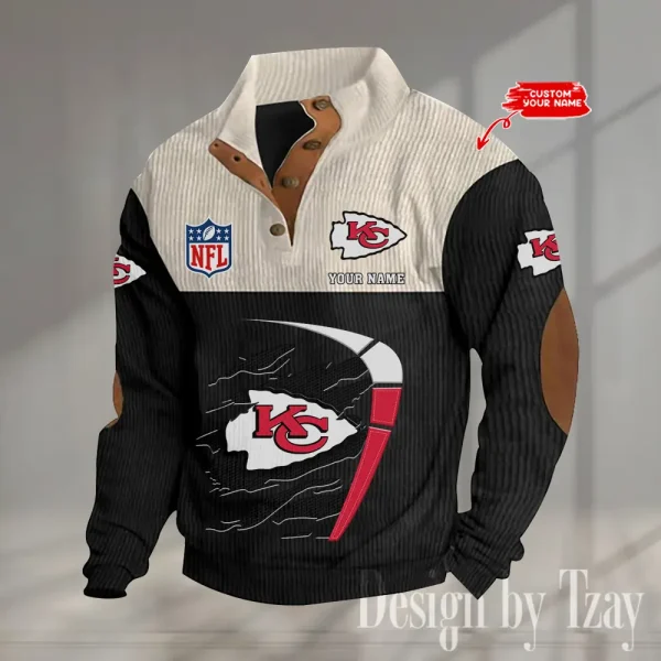 SPECIAL LIMITED EDITION IN 2025 -  Kansas City Chiefs Double Stand Collar Sport Hoodies S9DBSCH1378 - Image 5