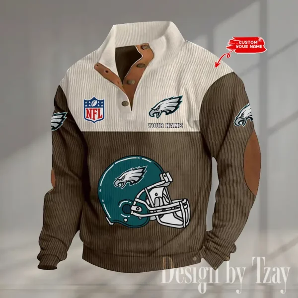 SPECIAL LIMITED EDITION IN 2025 -  Philadelphia Eagles Double Stand Collar Sport Hoodies S9DBSCH1382