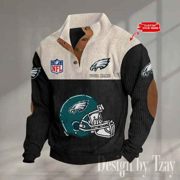 SPECIAL LIMITED EDITION IN 2025 -  Philadelphia Eagles Double Stand Collar Sport Hoodies S9DBSCH1382 - Image 3