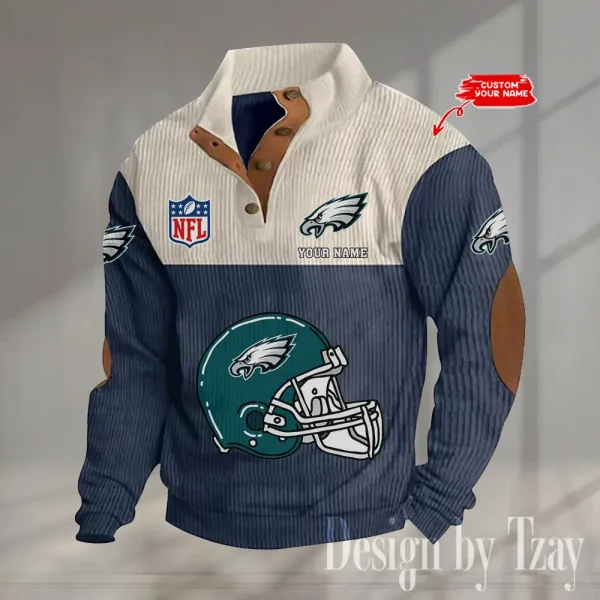 SPECIAL LIMITED EDITION IN 2025 -  Philadelphia Eagles Double Stand Collar Sport Hoodies S9DBSCH1382 - Image 4