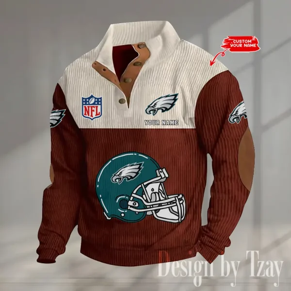 SPECIAL LIMITED EDITION IN 2025 -  Philadelphia Eagles Double Stand Collar Sport Hoodies S9DBSCH1382 - Image 5