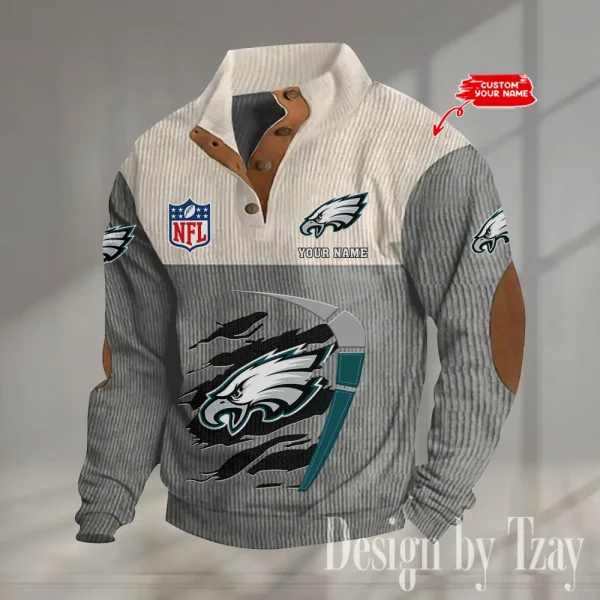 SPECIAL LIMITED EDITION IN 2025 -  Philadelphia Eagles Double Stand Collar Sport Hoodies S9DBSCH1384