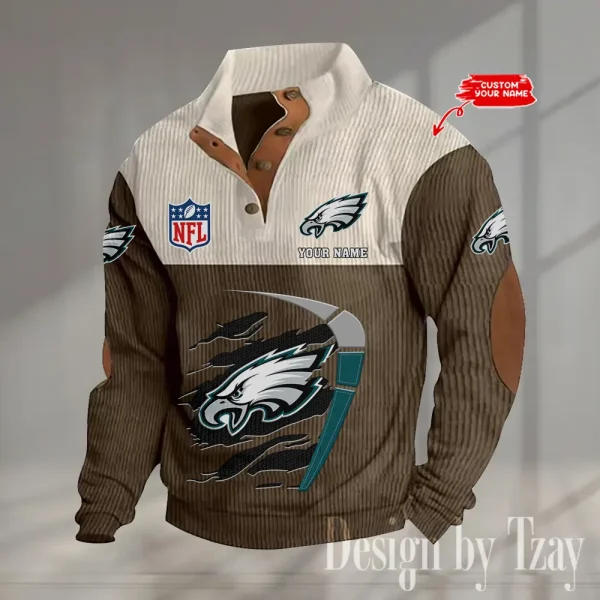 SPECIAL LIMITED EDITION IN 2025 -  Philadelphia Eagles Double Stand Collar Sport Hoodies S9DBSCH1384 - Image 2