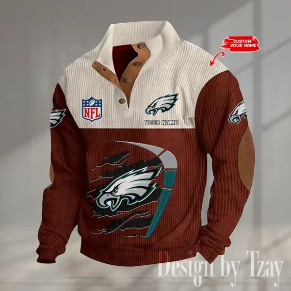 SPECIAL LIMITED EDITION IN 2025 -  Philadelphia Eagles Double Stand Collar Sport Hoodies S9DBSCH1384 - Image 3