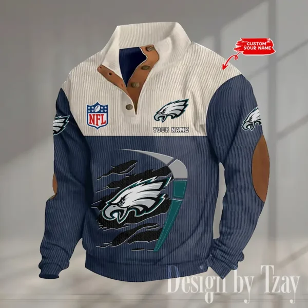 SPECIAL LIMITED EDITION IN 2025 -  Philadelphia Eagles Double Stand Collar Sport Hoodies S9DBSCH1384 - Image 4