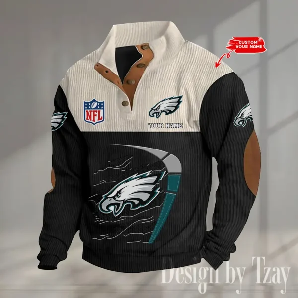 SPECIAL LIMITED EDITION IN 2025 -  Philadelphia Eagles Double Stand Collar Sport Hoodies S9DBSCH1384 - Image 5