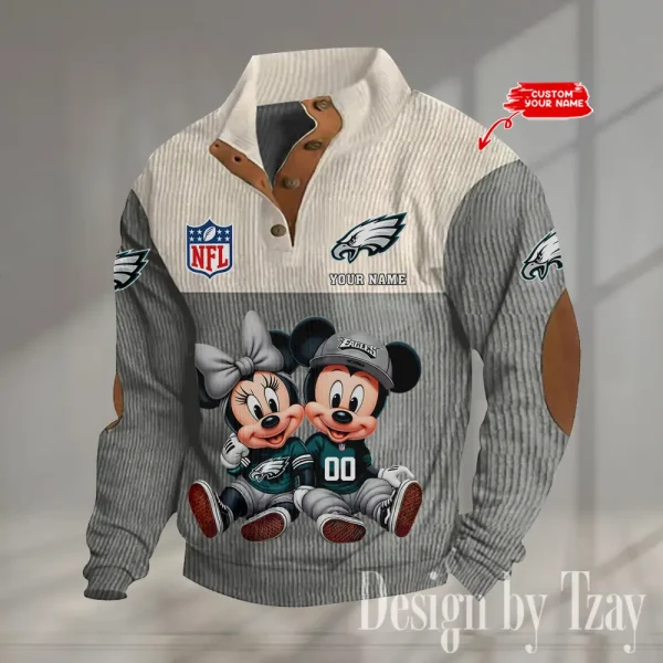 SPECIAL LIMITED EDITION IN 2025 -  Philadelphia Eagles Double Stand Collar Sport Hoodies S9DBSCH1385 - Image 2