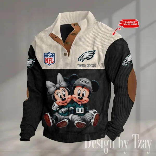 SPECIAL LIMITED EDITION IN 2025 -  Philadelphia Eagles Double Stand Collar Sport Hoodies S9DBSCH1385 - Image 3