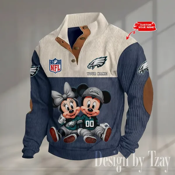 SPECIAL LIMITED EDITION IN 2025 -  Philadelphia Eagles Double Stand Collar Sport Hoodies S9DBSCH1385 - Image 4