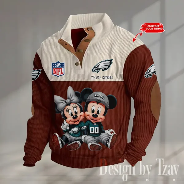 SPECIAL LIMITED EDITION IN 2025 -  Philadelphia Eagles Double Stand Collar Sport Hoodies S9DBSCH1385 - Image 5