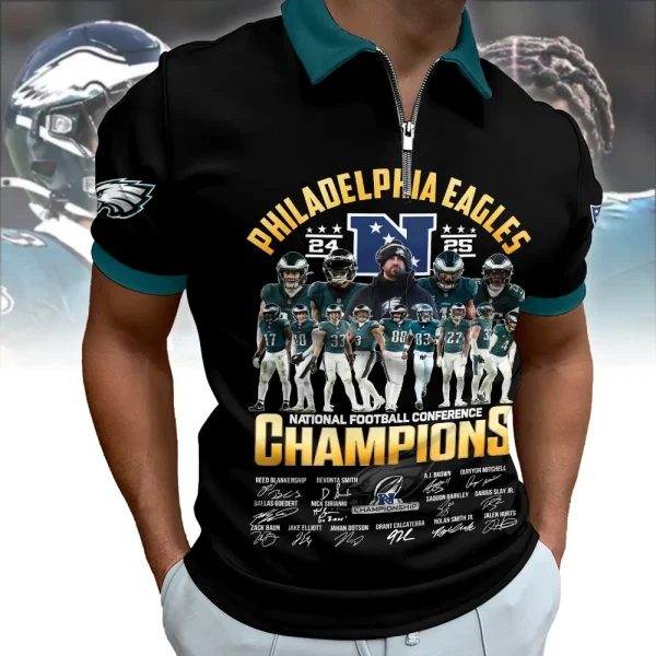 Philadelphia Eagles Men Daily Polo Shirt AZPLZ451 - Image 5