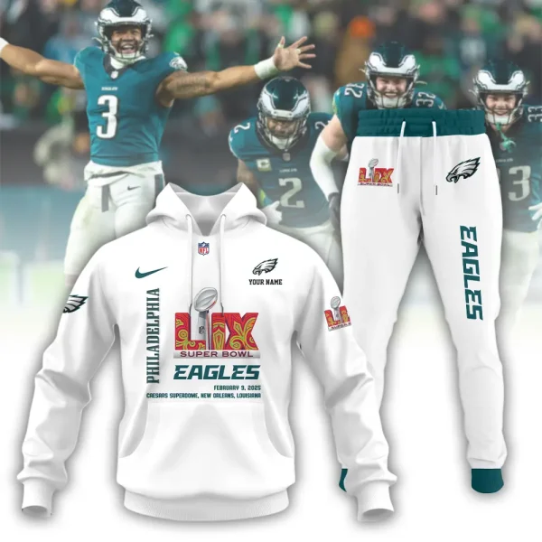 SPECIAL LIMITED EDITION IN 2025 - Philadelphia Eagles Combo Hoodie And Long Sweatpants AZHD723 - Image 9