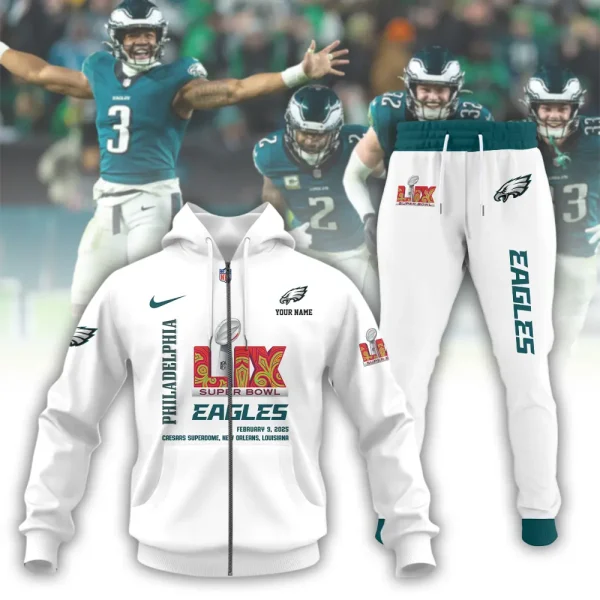 SPECIAL LIMITED EDITION IN 2025 - Philadelphia Eagles Combo Hoodie And Long Sweatpants AZHD723 - Image 10