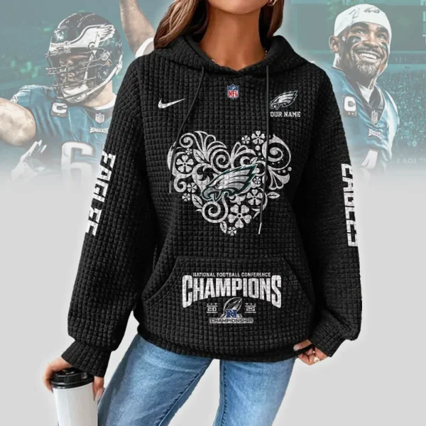 Philadelphia Eagles New Waffle Hoodies SPTNWH126 - Image 3