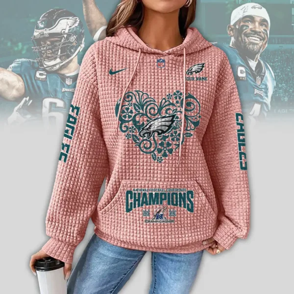 Philadelphia Eagles New Waffle Hoodies SPTNWH126 - Image 6