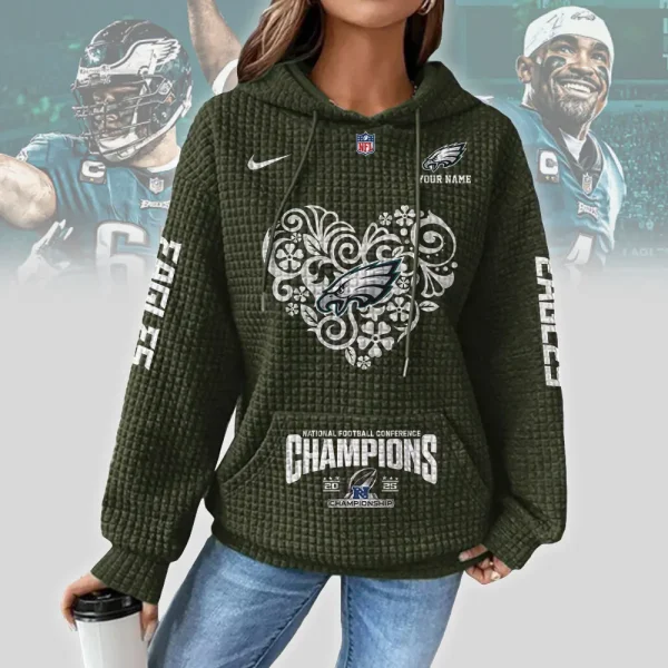 Philadelphia Eagles New Waffle Hoodies SPTNWH126 - Image 7