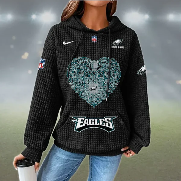 Philadelphia Eagles New Waffle Hoodies SPTNWH127 - Image 2