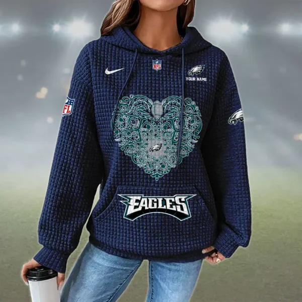 Philadelphia Eagles New Waffle Hoodies SPTNWH127 - Image 3