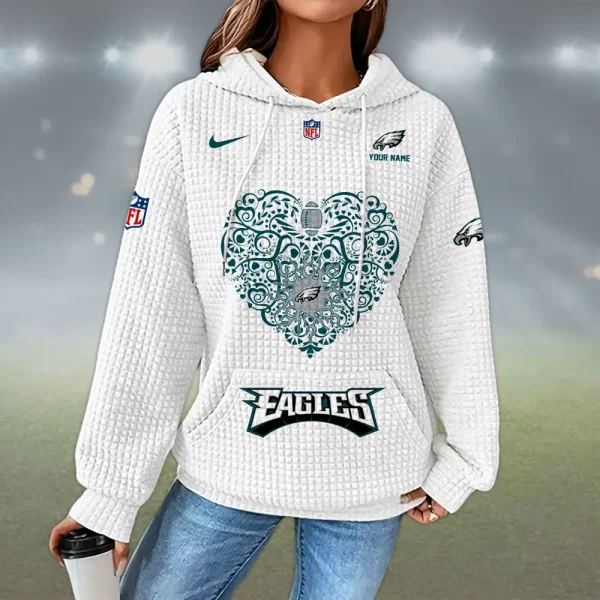 Philadelphia Eagles New Waffle Hoodies SPTNWH127 - Image 4