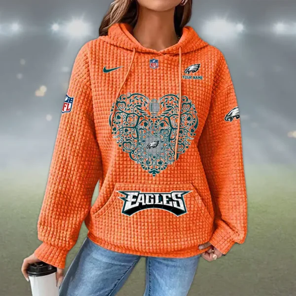 Philadelphia Eagles New Waffle Hoodies SPTNWH127 - Image 5