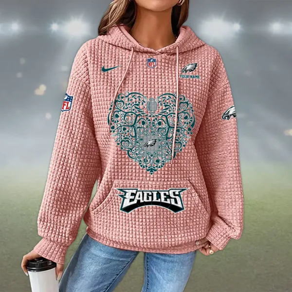 Philadelphia Eagles New Waffle Hoodies SPTNWH127 - Image 6