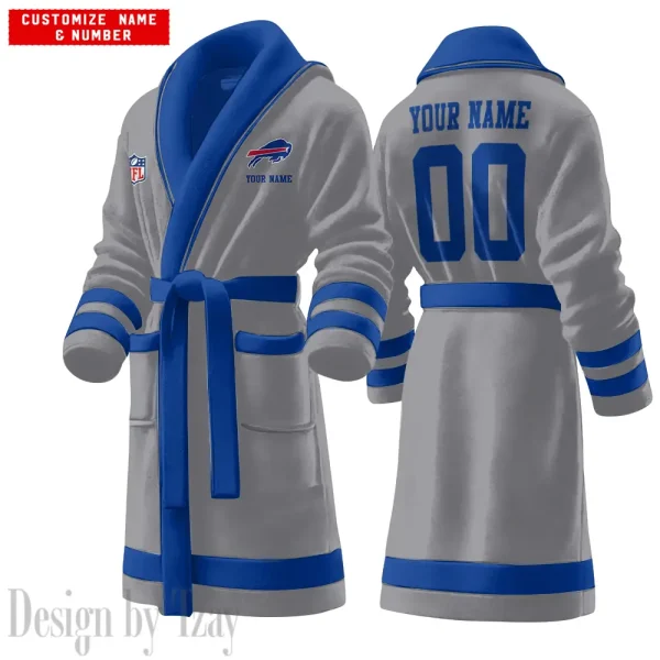 Buffalo Bills Luxurious Comfort Meets Sporty Style Bathrobe SPTBATHROBE050