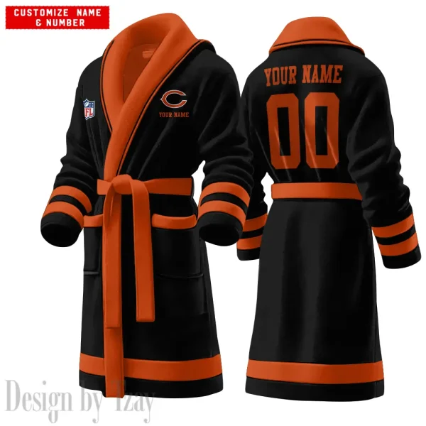 Chicago Bears Luxurious Comfort Meets Sporty Style Bathrobe SPTBATHROBE055