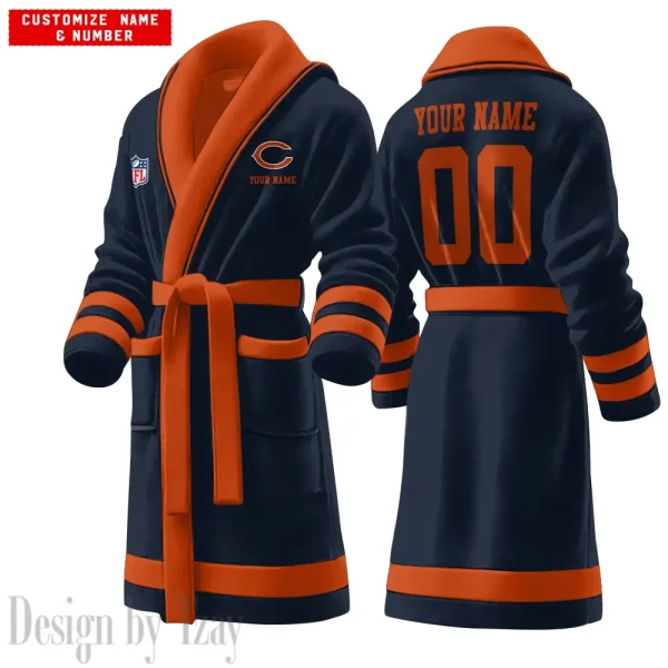 Chicago Bears Luxurious Comfort Meets Sporty Style Bathrobe SPTBATHROBE056