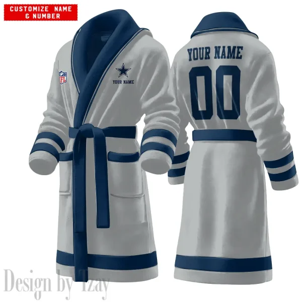 Dallas Cowboys Luxurious Comfort Meets Sporty Style Bathrobe SPTBATHROBE066