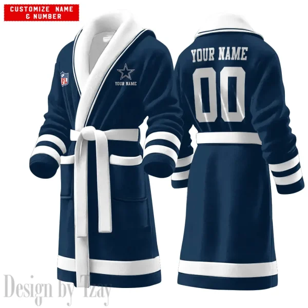 Dallas Cowboys Luxurious Comfort Meets Sporty Style Bathrobe SPTBATHROBE068